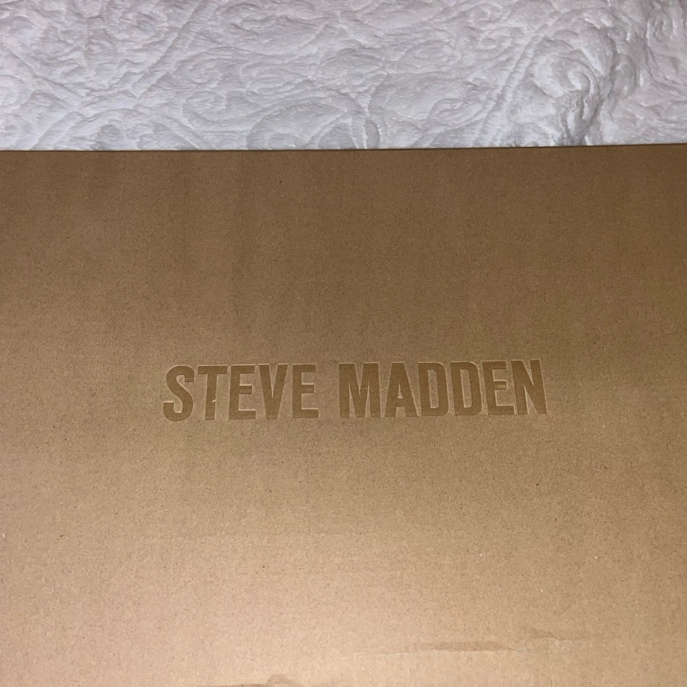 Steve Madden Black Satin Boots NEVER WORN! Not for wide calves